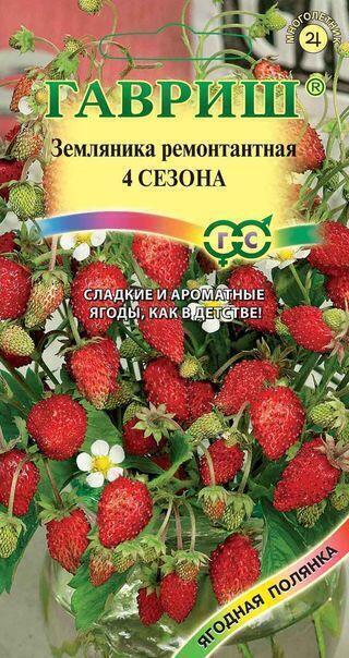 Купить оптом в Ботанике семена Земляника Четыре сезона Гав бренд Гавриш