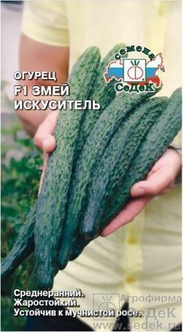 Купить оптом в Ботанике семена Огурец Змей искуситель Сед бренд СеДеК