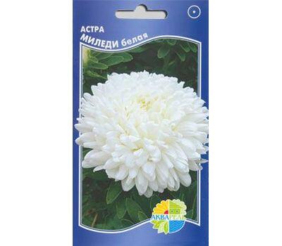 Купить оптом в Ботанике семена Астра Миледи белая Акв бренд Акварель