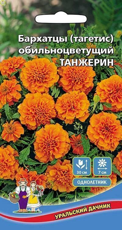 Купить оптом в Ботанике семена Бархатцы Танжерин обильноцветущий УД бренд Уральский дачник