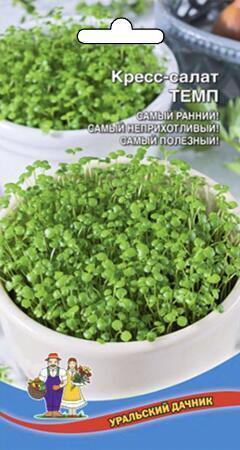 Купить оптом в Ботанике семена Салат Темп кресс УД бренд Уральский дачник