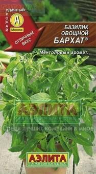 Купить оптом в Ботанике семена Базилик Бархат овощной Аэл бренд Аэлита