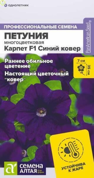 Купить оптом в Ботанике семена Петуния Карпет Синий ковер СА бренд Семена Алтая