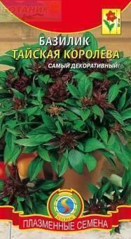 Купить оптом в Ботанике семена Базилик Тайская королева Плз бренд Плазмас