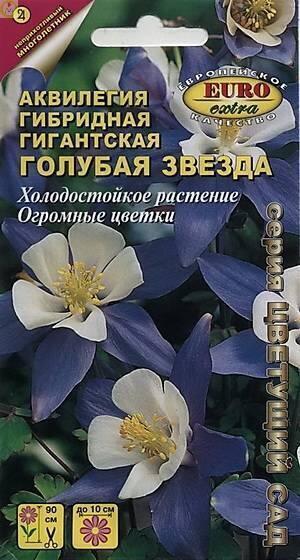 Купить оптом в Ботанике семена Аквилегия Голубая звезда гигантская Аэл бренд Аэлита