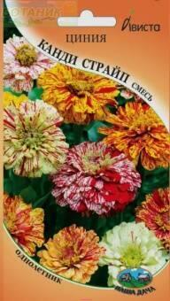 Купить оптом в Ботанике семена Цинния Канди Страйп смесь Ав бренд Ависта
