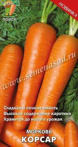 Купить оптом в Ботанике семена Морковь Корсар Поиск бренд Поиск