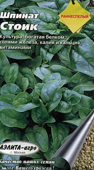 Купить оптом в Ботанике семена Шпинат Стоик Аэл бренд Аэлита