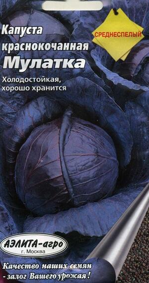 Купить оптом в Ботанике семена Капуста краснокочанная Мулатка Аэл бренд Аэлита