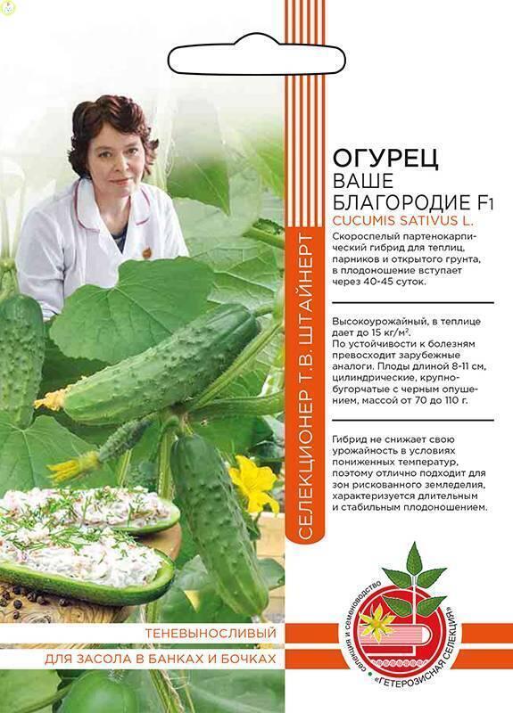 Огурец Ваше благородие F1 Б/Ф УД
