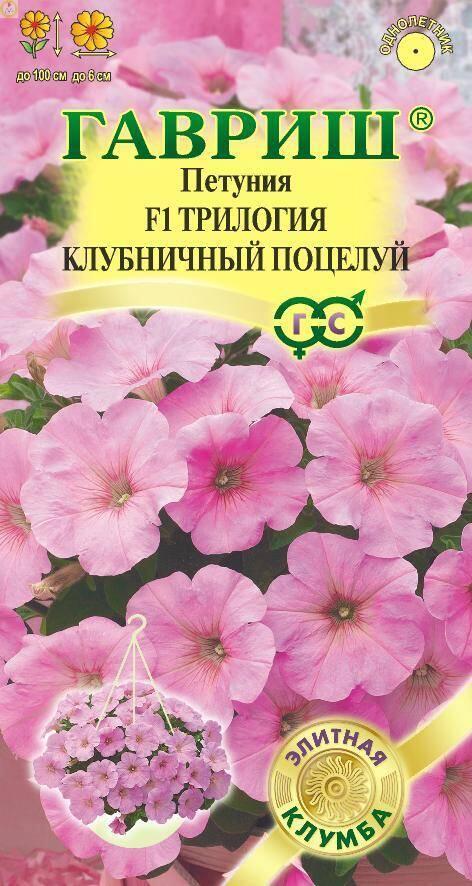 Петуния Трилогия Клубничный поцелуй ампельная F1 Гав